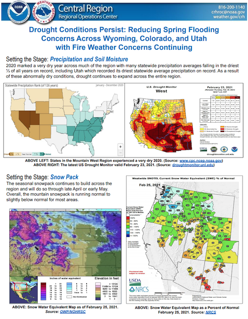 Preview of the 2021 Mountain West Spring Hazards Outlook