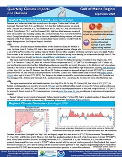 Preview of the Quarterly Climate Impacts and Outlook