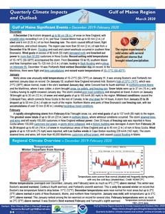 Preview of the Quarterly Climate Impacts and Outlook