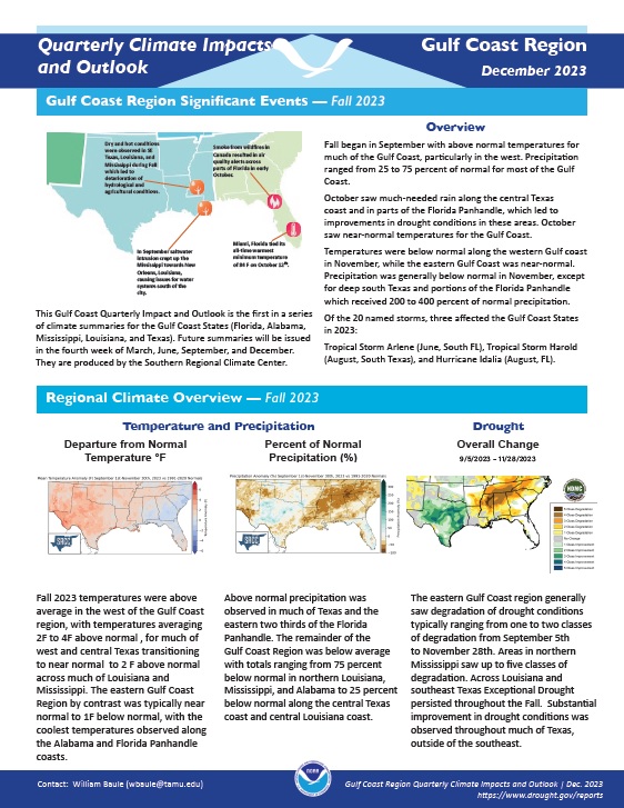 Example image of the Climate Impacts and Outlook report