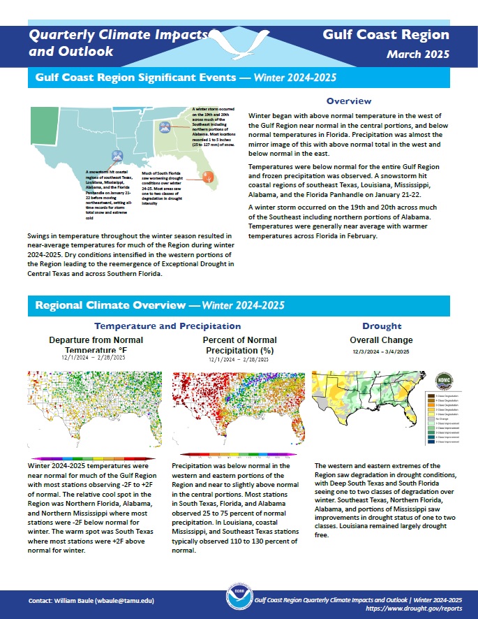Example image of the Climate Impacts and Outlook report