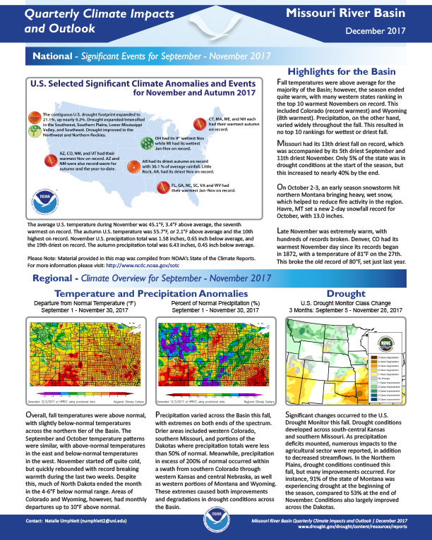 Example image of the Climate Impacts and Outlooks report