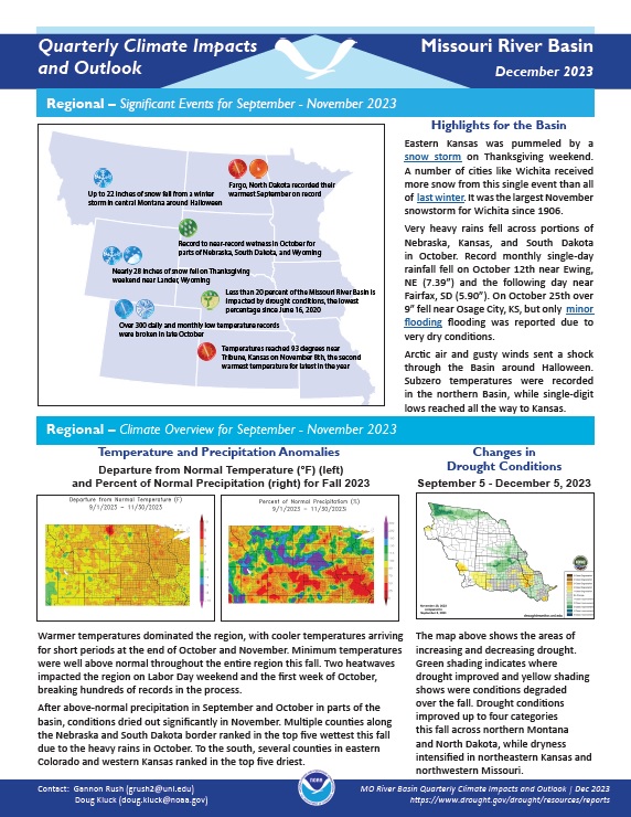 Example image of the Climate Impacts and Outlook report