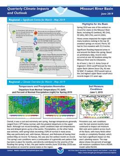 First page of the Impacts and Outlooks report