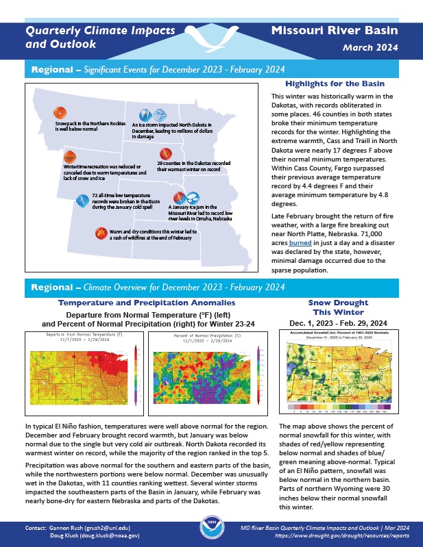 Example image of the Climate Impacts and Outlook report