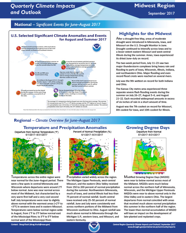 Example image of the Climate Impacts and Outlooks report
