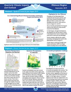 Preview of the Quarterly Climate Impacts and Outlook