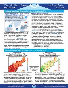 Preview of the Quarterly Climate Impacts and Outlook