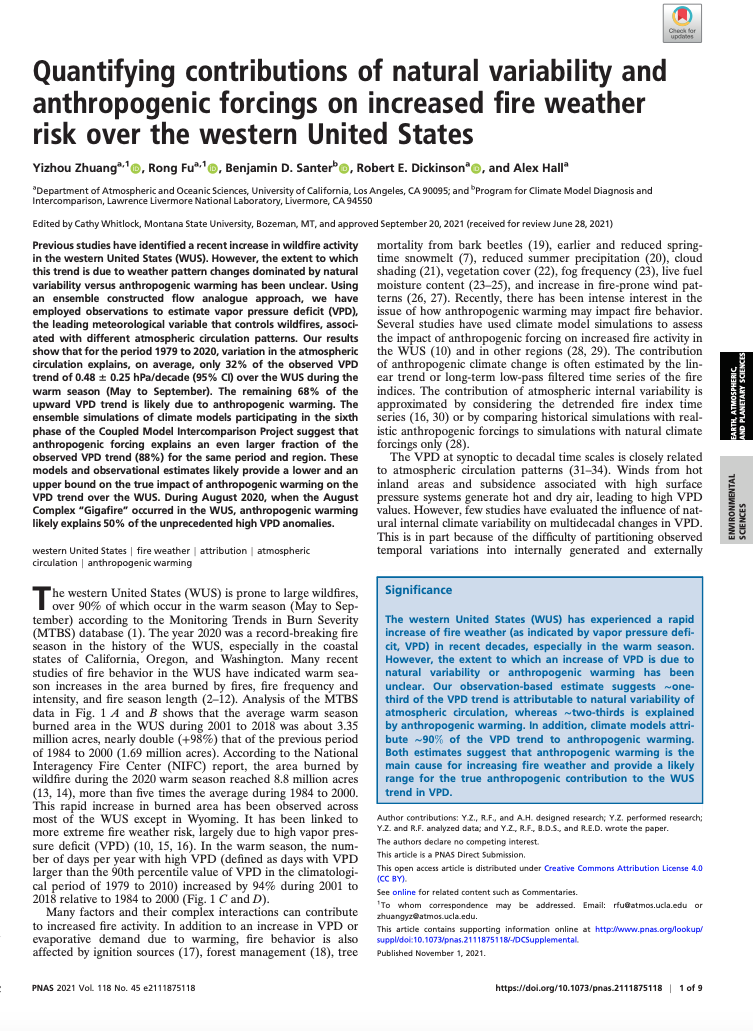 First page of the PDF of the journal article in PNAS