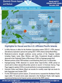 First page of the Quarterly Climate Impacts and Outlooks report