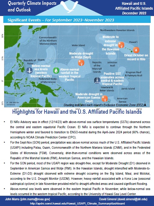 Example image of the Climate Impacts and Outlook report