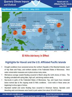 First page of the Impacts and Outlooks report