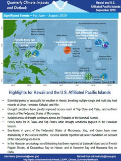 First page of the Impacts and Outlooks report