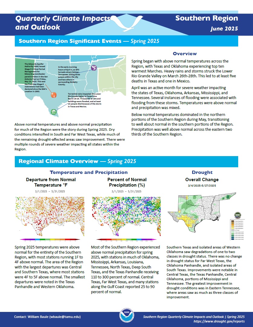Example image of the Climate Impacts and Outlook report