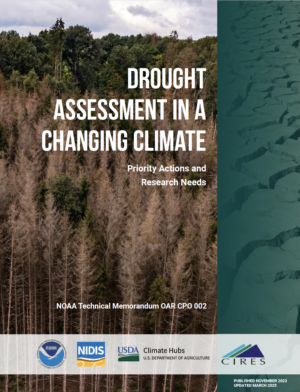 Cover page of the report, Drought Assessment in a Changing Climate: Priority Actions & Research Needs.