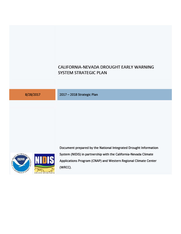 cover page shows title test and NOAA/NIDIS logos