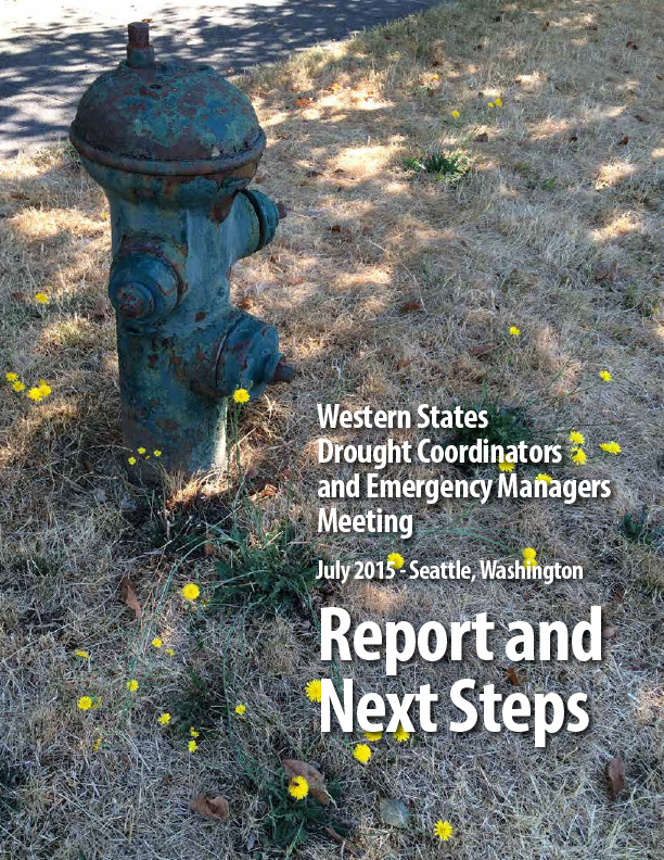 First page of report on Western States Drought Coordinators and Emergency Managers Meeting: Report and Next Steps