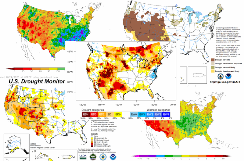 2020 Drought Update A Look At Drought Across The United States In 15