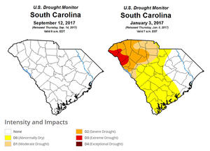 South Carolina Drought Monitor Maps