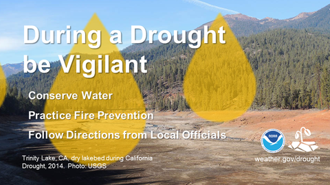 During a Drought, Be Vigilant