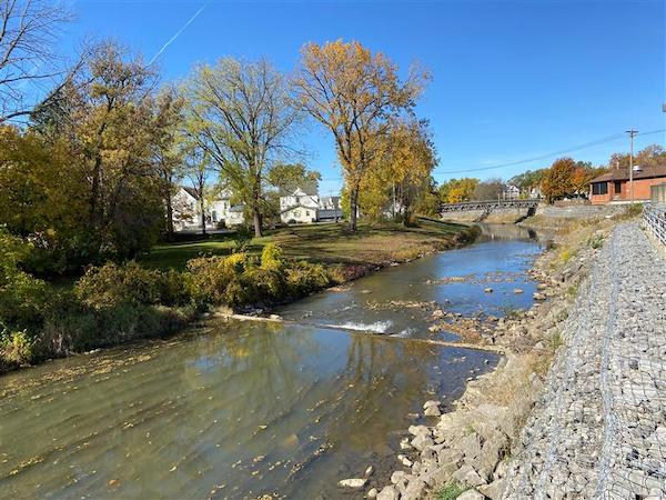 On October 23, Tonawanda Creek at Batavia was experiencing flows of about 12.3 cubic feet per second, about a 5th percentile flow.