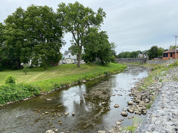 On August 23, Tonawanda Creek at Batavia was experiencing flows of about 8.4 cubic feet per second, which is in the bottom 2nd percentile of historical streamflows.