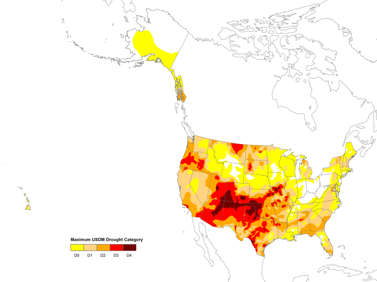 U.S. Drought Monitor Map 2018
