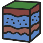 Icon representing groundwater.