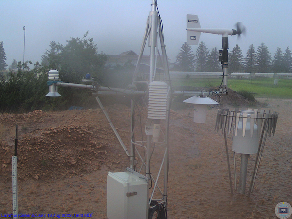 Heavy precipitation event on August 13, in Laramie, Wyoming