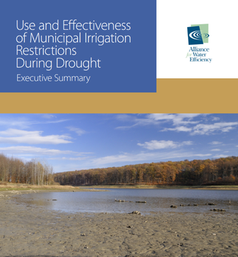 Report cover for Use and Effectiveness of Municipal Irrigation Restrictions During Drought