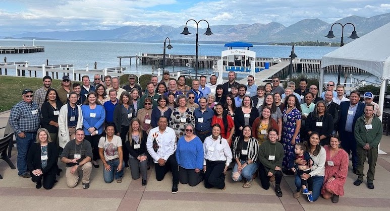 Group photo of attendees at the Workshop for Building Drought Resilience in a Changing Climate with Upper Columbia and Missouri Basin Tribes, held in September.