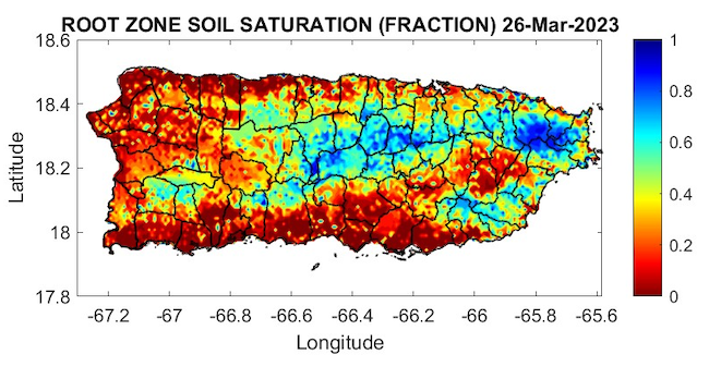 The driest soils in Puerto Rico are in the northwest quadrant of the island, as well as in the southern slopes.