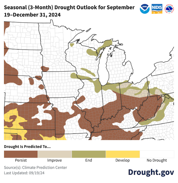 Drought Status Update for the Midwest | September 20, 2024 | Drought.gov