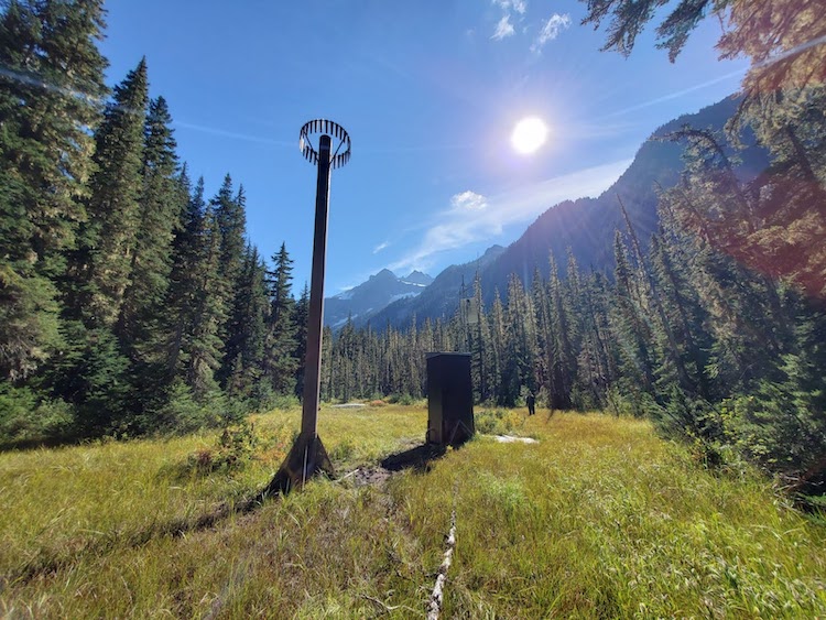 Thunder Basin SNOTEL Station in the Northern Cascade Mountains of Washington state.