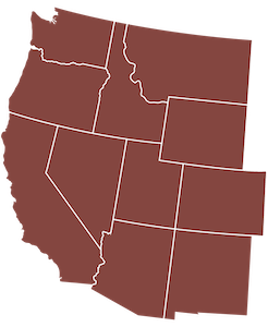 In this study, the West region includes Arizona, California, Colorado, Idaho, Montana, Nevada, New Mexico, Oregon, Utah, Washington, and Wyoming.