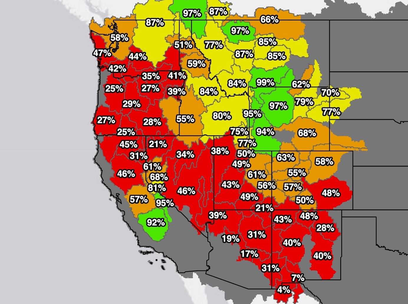 Snow Drought Current Conditions and Impacts in the West | February 5 ...