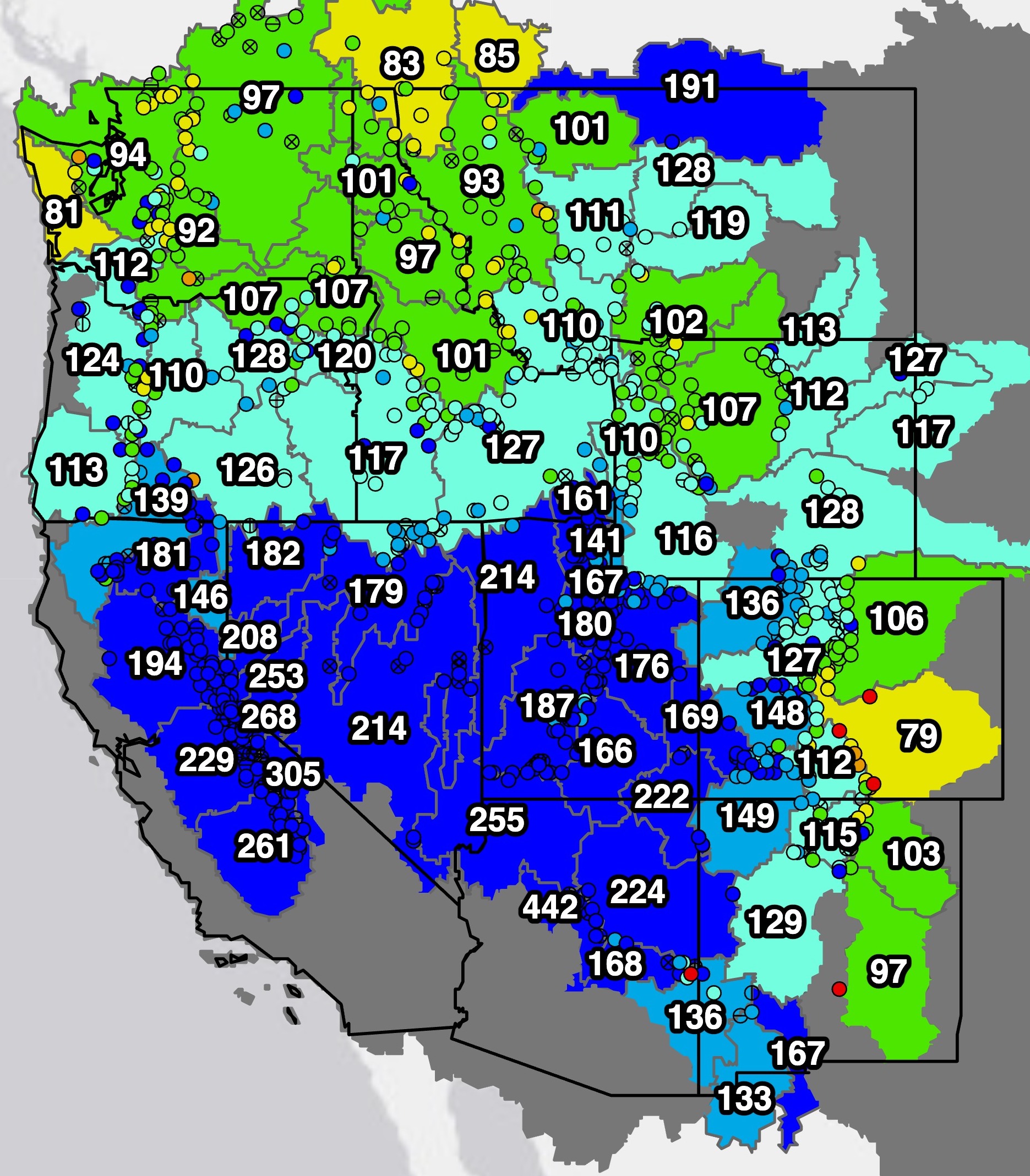 Snow Drought Current Conditions and Impacts in the West March 16