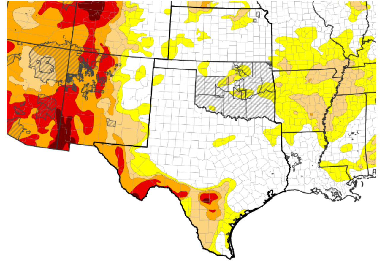 Drought Status Update for the Southern Plains | August 27, 2025 ...