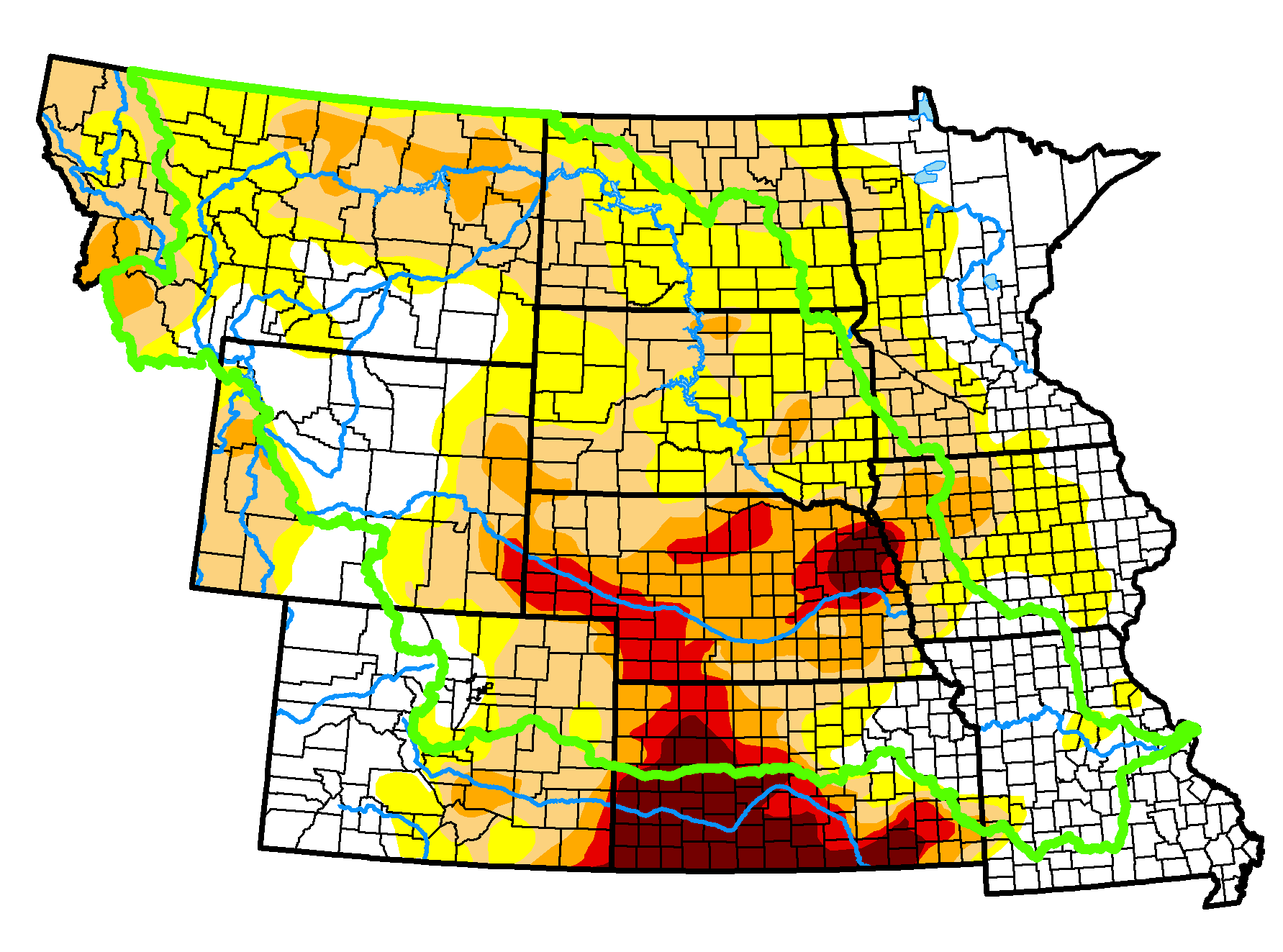 Drought Status Update for the Missouri River Basin March 24, 2023