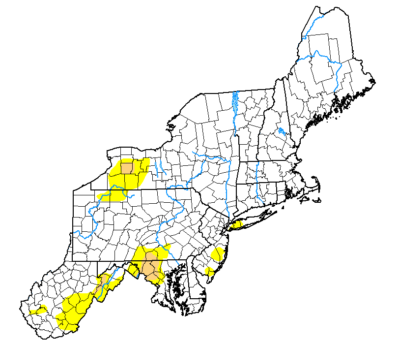 Drought Early Warning Update for the Northeast August 25, 2023