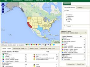 Example drought impact map