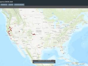 Example drought impact map