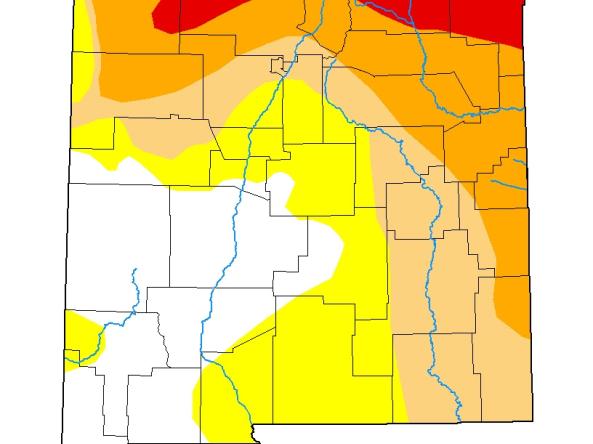 U.S. Drought Monitor map of New Mexico from June 2020