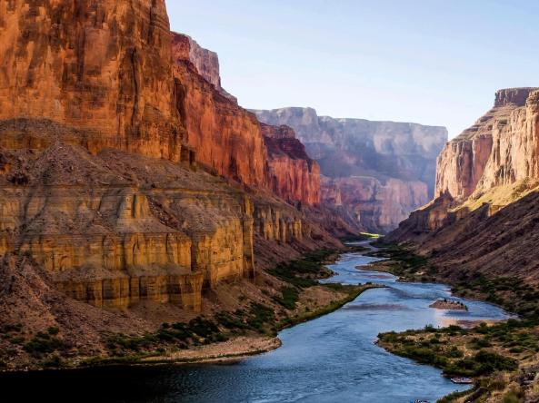 Colorado River running through the Grand Canyon