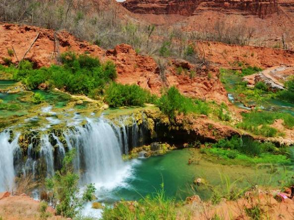 Navajo Falls on the Havasupai Indian Reservation