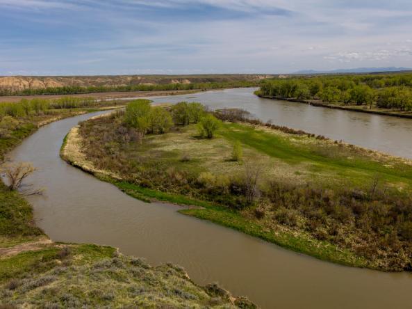 Lewis and Clark's "Decision Point" at confluence of Marias and Missouri Rivers. Photo credit: spiritofamerica, Adobe Stock.