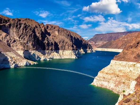 The Colorado River has been impacted by the Southwestern North American megadrought, including record low water levels on Lake Mead.