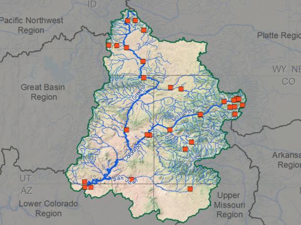 Upper Colorado Basin map