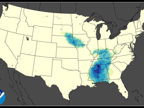 ACIS NRCC Interpolated (Grid 1) is a gridded dataset that includes area averages of daily temperatures and precipitation conditions for the contiguous United States. 