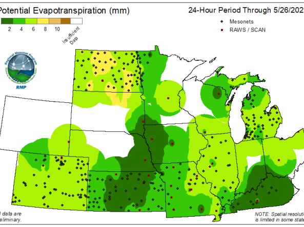 Potential Evapotranspiration Maps example image